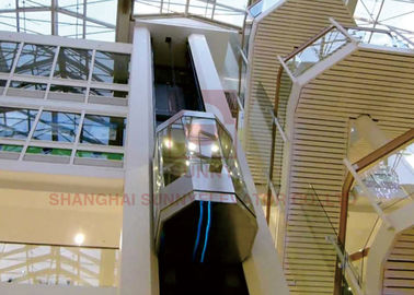 800kg Yüksek Hızlı Asansör Tam Cam Gezi Panoramik Asansör
