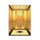 Boyalı Modelleme Paslanmaz Altın Asansör Kabin Tasarımı Akrilik Hafif Dekorasyon
