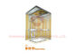 Kazınmış Kaplama Altın Dekoratif Paslanmaz Çelik Asansör Sayfası / Asansör Kabin Tasarımı