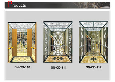 Konut Yapıları için Asansör Kabin Paslanmaz Çelik Panel Dekorasyon