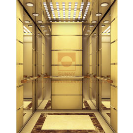 Painted Modelling Stainless Gold Elevator Cabin Design Acrylic Light Decoration