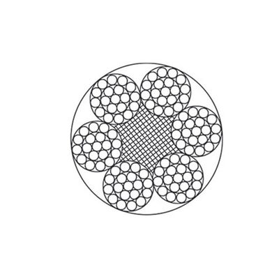 Galvanized Steel Wire Rope 6x19+FC/IWS, 3-46mm Diameter, GB/T 20118-2006, 1570-1870 MPa Tensile Strength