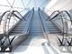 Hız 100 fpm Yuvarlak Küpeşte Giriş Kapağı ve Açıkça Kontrollü Zemin Plakalı Asansör Yürüyen Merdiven