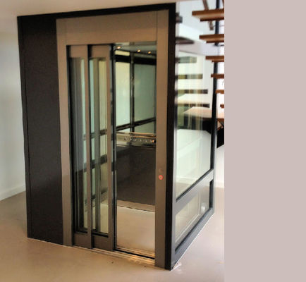 Villalar ve Konut Kullanımı için 250-400kg Yüklü Düşük Gürültülü Paslanmaz Çelik 304 Ev Asansörü