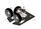 1200kg Yük Asansörü Yedek Parçaları Elastik Makaralı Kılavuz Pabuç 10mm / 16mm Ray Genişliği