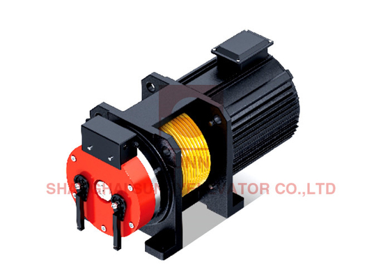 450 - 1350kg 2: 1 iple IP41 16 kutup ve DC110v fren Vol ile dişlisiz çekiş makinesi