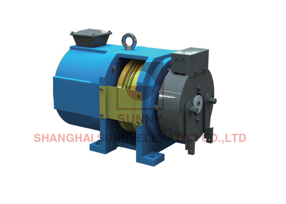 Asansörler Devizsiz çekiş makinesi 220V / 380V, 2: 1 ipli tek sarma 320 - 450kg Elv.Load