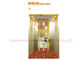 Titanyum Altın Ayna / Kazınmış ile Yumuşak Aydınlatma Asansör Kabin Dekorasyon