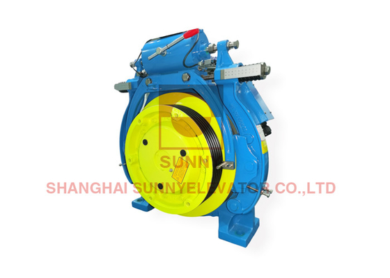 400 mm yün için dişlisiz çekiş makinesi 32 kutuplı blok fren DC110V fren voltajı 6300kg-1600kg Kapasite