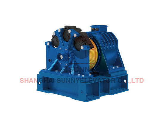 IP41 derecelendirilmiş asansör için dişlisiz çekiş makinesi Phi 540mm diametre ile
