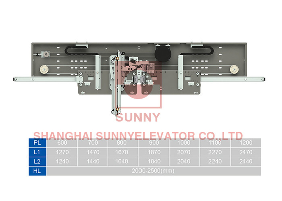 1.2mm/1.5mm Kapı Panel 2 Panel Center Opening PM Synchronous Door Operator
