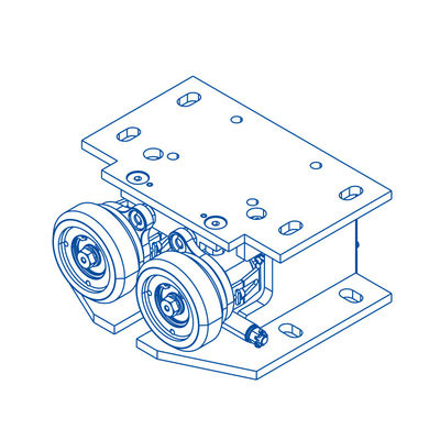 Diameter Of Roller 90 Roller Clamp Elevator Spares Rated Speed ≤6m/S