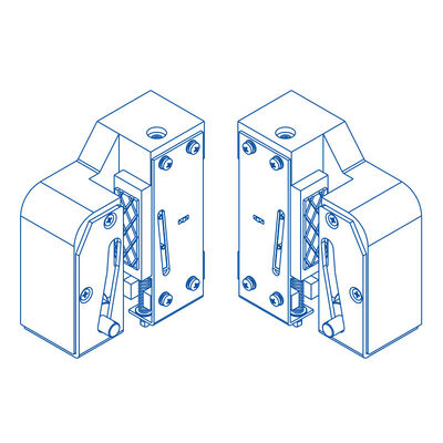 Asansör Güvenlik Cihazları Ray Genişliği 9/10/14/15.88/16mm Asansör Kademeli Emniyet Dişlisi