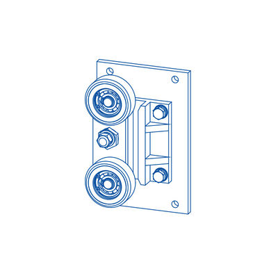 Sırt Çantası Makaralı Kılavuz Ayakkabı Kaldırma Bileşenleri Parçaları 10/16mm Kılavuz Ray Genişliği İle