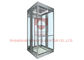 Paslanmaz Çelik / Tüp Işık ile Villa Asansör İç Tasarım PVC Zemin