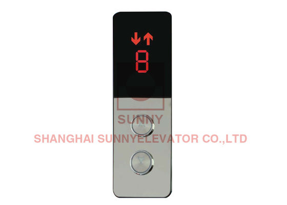 Duvara Montaj Paslanmaz Çelik Dot Matrix LCD Asansör Kapı Parçaları / Asansör LOP