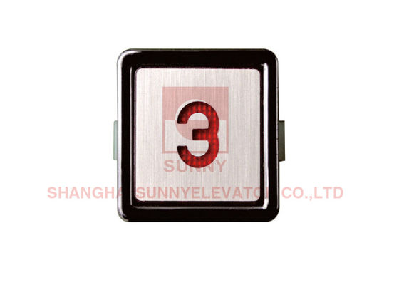 Ev Asansör ABS Temel Metal Çember Çerçeve ile Düğme basın DC 12-36V Voltaj ve 32mm Boyut