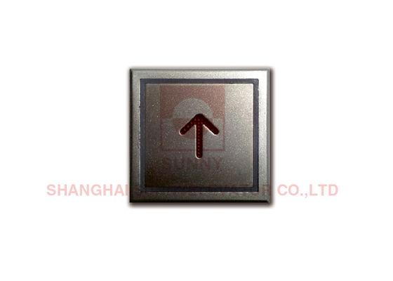 Işıklandırıcı Halo ve Karakterler, ABS tabanı ve metal çerçeve ile özel 40 * 40mm Asansör Basma Düğmesi