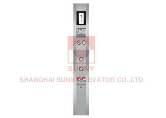Yolcu Asansörü Yuvarlak Düğme Asansör COP / Paslanmaz Çelik Kontrol Paneli Asansör Polis Asansör için