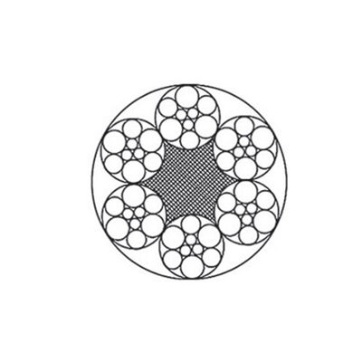 Galvanizli Çelik Tel Halat 6x7+FC'den 6x9W+IWR'ye, 1.8-36mm, 1570-1870 MPa, Teleferikler İçin